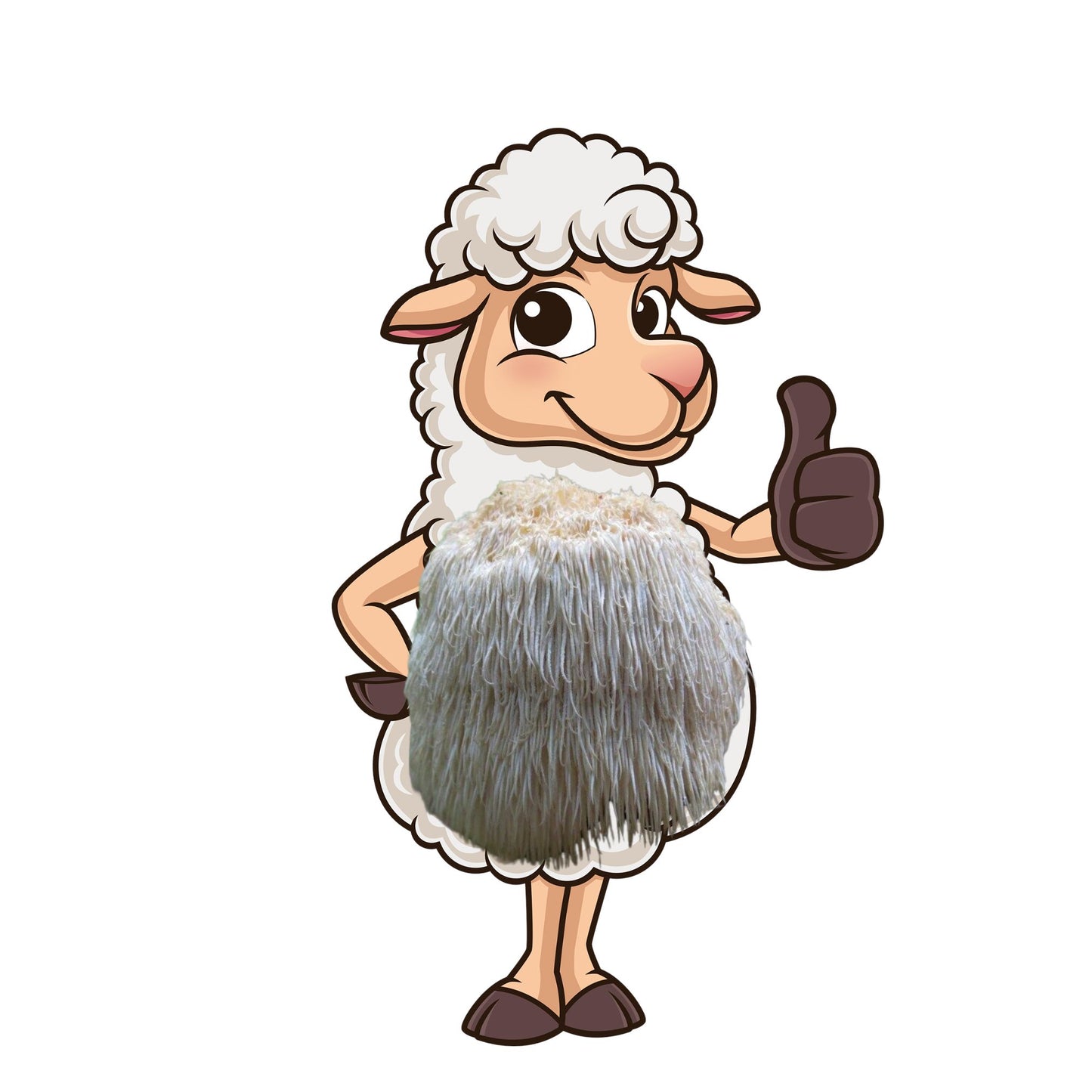 Lil Musheep is an at home lion's mane mushroom grow kit from Fungi Friends. You can grow out her hair and cook it after!
